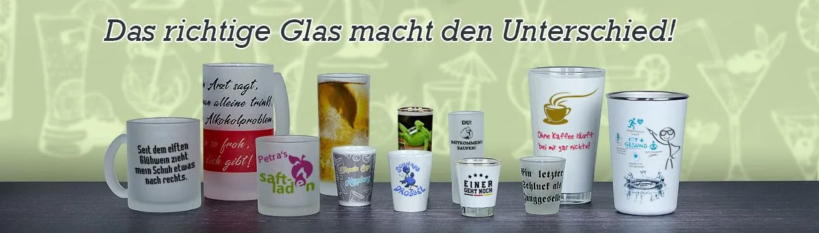Glser und Becher