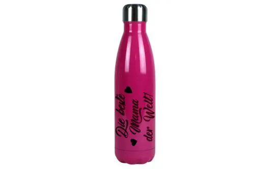 Edelstahl-Thermoflasche pink 0,5L