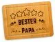 Schneidebrett - Bester Papa ★ - 20 x 30 cm