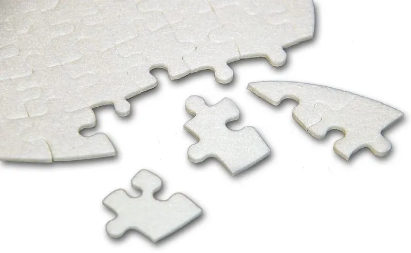 Herz Filzpuzzle mit 75 Teilen