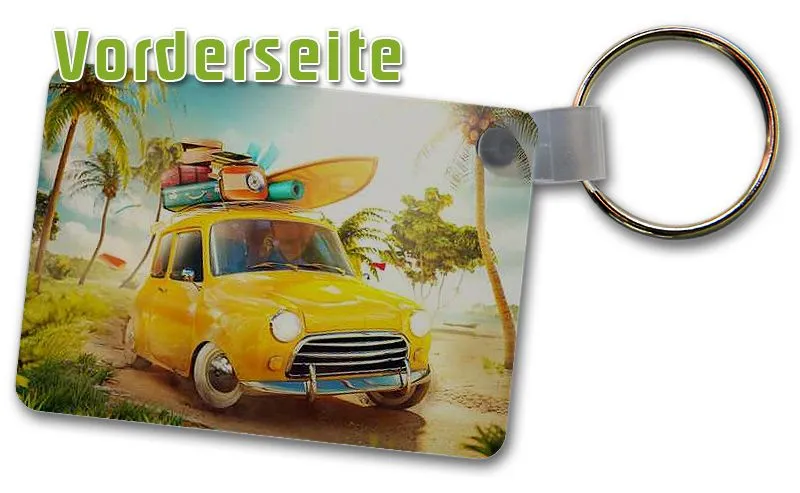 Schlsselanhnger 40x57 mm, mit Foto oder Wunschtext