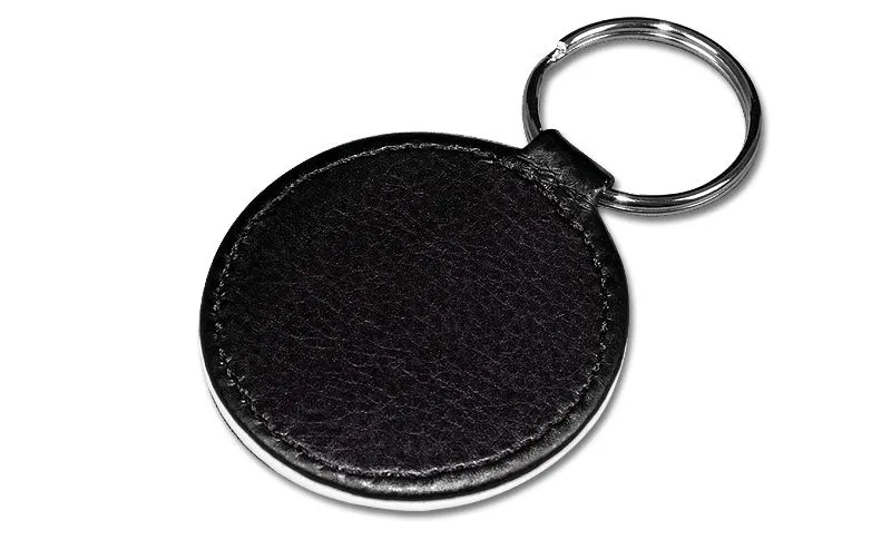 Leder Schlsselanhnger Rund 50 mm zum individuellen gestalten
