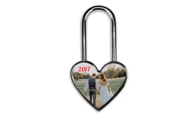 Liebesschloss Herz mit deinem Foto