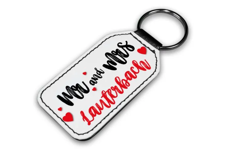 Mr. & Mrs. Schlsselanhnger mit Wunschnamen