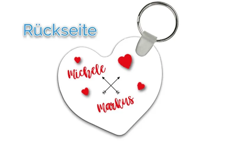 Herz-Anhnger Lets be together mit Wunschtext