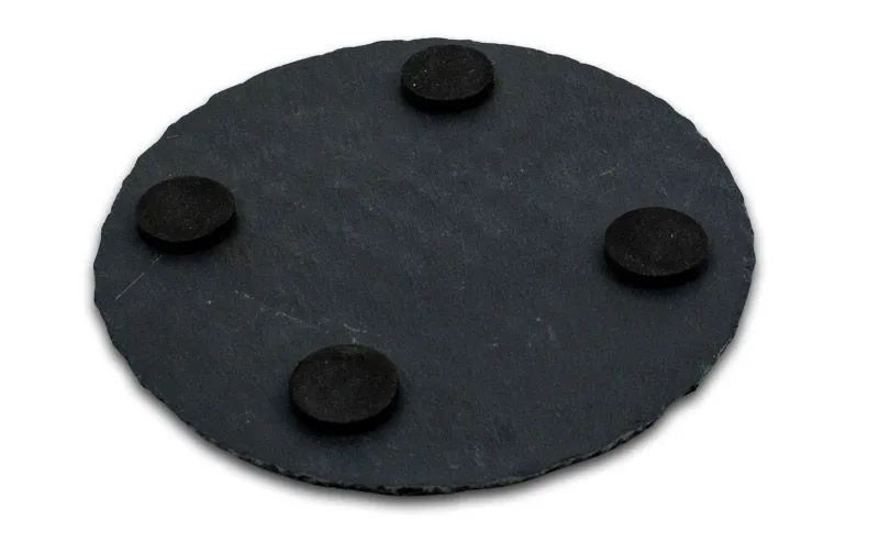 Schiefer Untersetzer mit gebrochener Kante inkl. Laser-Gravur