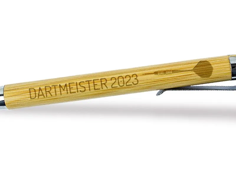 Kugelschreiber aus Bambus mit persnlicher Gravur