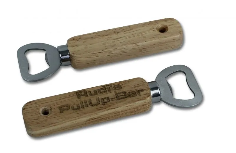 Flaschenffner mit Wunschtext Gravur