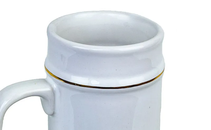 Bierkrug Stndekrug mit 3 Goldlinien bedrucken