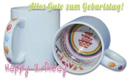 Foto-Tasse Happy Birthday