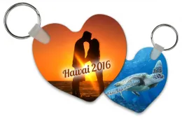 Schlsselanhnger Herz mit Foto beidseitig selbst gestalten