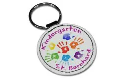 Leder Schlsselanhnger Rund 50 mm zum individuellen gestalten