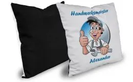 Foto-Kissen, schwarz, 40cm