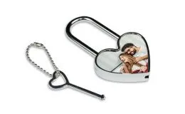 Liebesschloss Herz mit deinem Foto