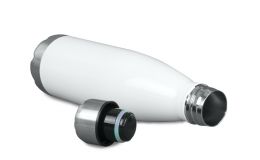 Edelstahl-Thermosflasche weiß 0,5L
