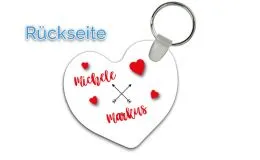 Herz-Anhnger Lets be together mit Wunschtext