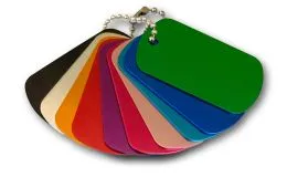 Dogtag - Schlsselanhnger aus Aluminium mit Gravur