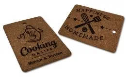 Untersetzer aus Kork mit individueller Lasergravur. Gre 22 x 16 cm