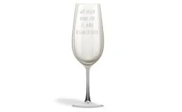 Party Sektglas zum selber gestalten mit Gravur - bis zu 4 Textzeilen