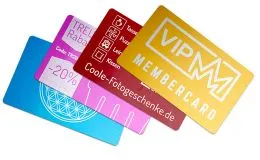 Farbige Metall Visitenkarte in 8 Farben mit Gravur - 0,5 mm