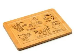 Schneidebrett - Groes Frhstck mit deinem Wunschtext oder Namen