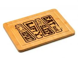 Schneidebrett - Eat Sleep Lift Repeat 💪