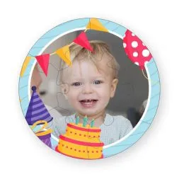 Holzpuzzle mit 7 Teilen in 4 Gren von 15 - 30 cm