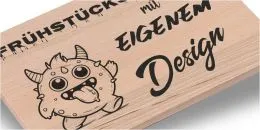 Frhstcksbrettchen aus Holz mit Gravur personalisiert gestalten